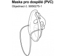 Maska PVC pro dospělé k inhalátorům OMRON C801,C801KD,C28, C28P, C29, C30, CX Pro a CX3