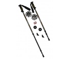 Trekingov teleskopick hole 3-dln AL + 40% grafit, antishock, odlehen a s KROKOMREM